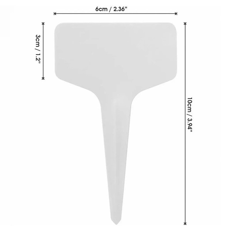 100 kpl T - tyypin kasvien siemenlappu Uudelleenkäyttö kasvipuutarhamerkki