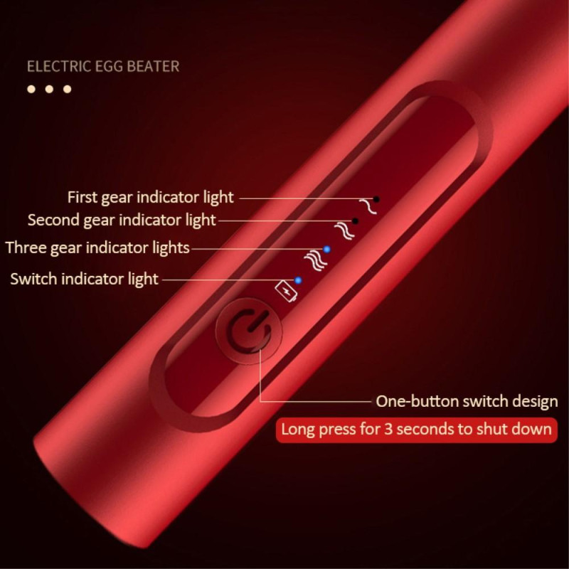 Melkeskummer Automatisk melkeskum Eggvisp Oppladbar Svart