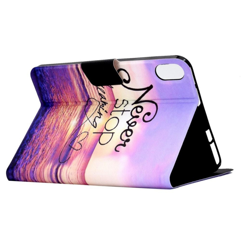 For iPad 10.9 (2022) Tablet Case Cover Foldable Stand - Never Stop Dreaming