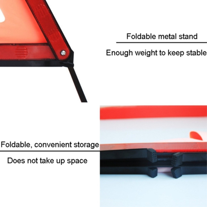 Auton hätäkatkos varoituskolmio, heijastava Stop - kyltti