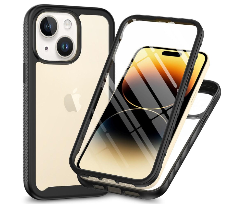 För iPhone 15 Plus Full Protection Skal Fodral 3-i-1 +skärmskydd