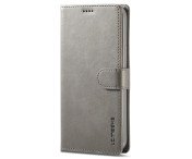 LC.IMEEKE Wallet Case till iPhone 15 Pro Max - Grå