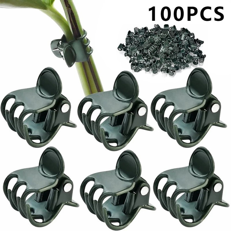 100 kpl Garden Clamp - kasvi Orkidean kukkakiinnityskasvin tuki