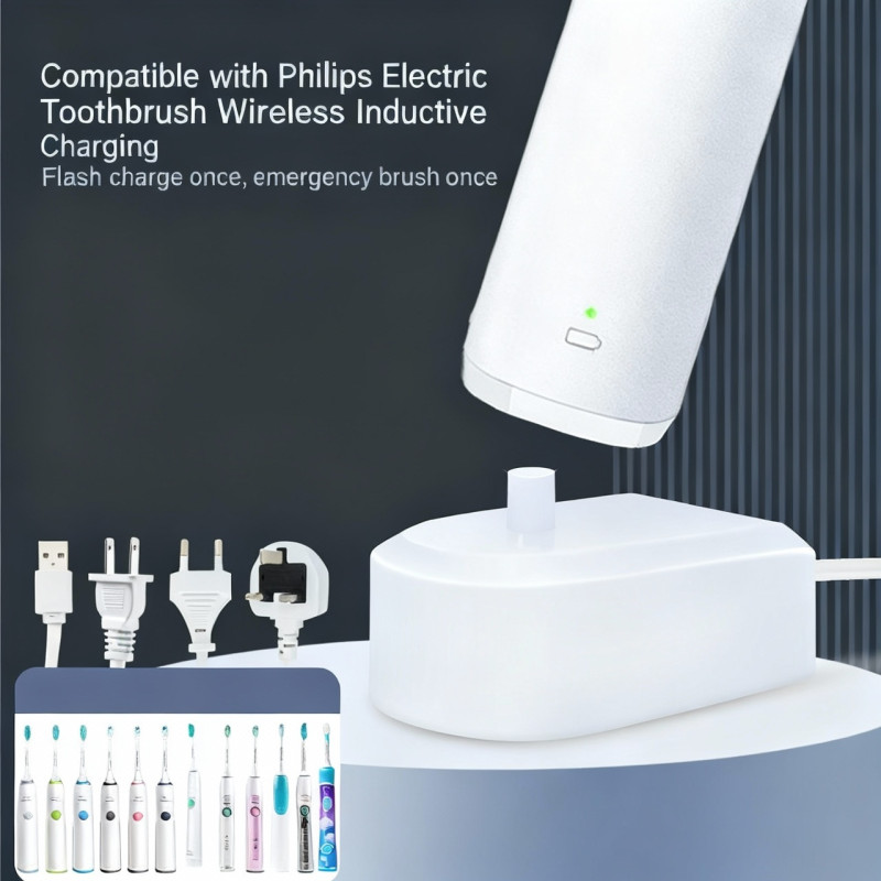 Charger Dock For Philips HX8211/HX6100/HX6730/HX3216 Electric Toothbrush Charging Base