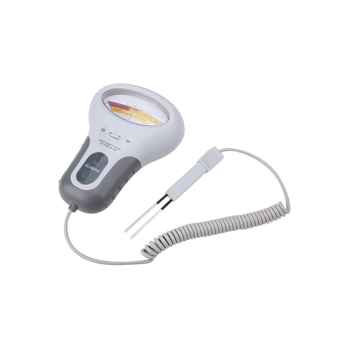 Tester Water Quality 2 in 1 pH/Chlorine Level CL2 Meter with Display for Pool Spa