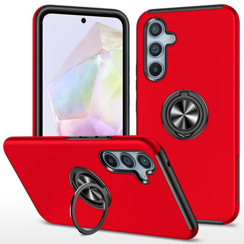 Samsung Galaxy A35 Hybrid Deksel Med Fingerring - Rød