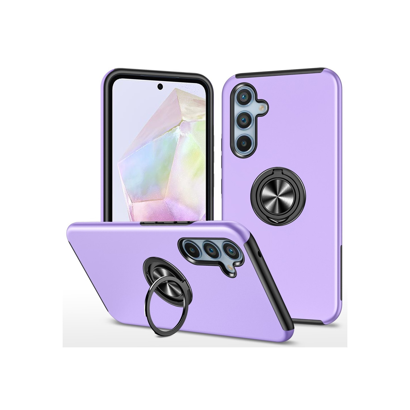 Samsung Galaxy A35 Fingerring Kickstand Hybrid Taske