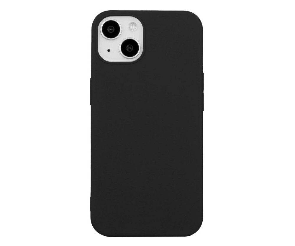 För iPhone 15 Slim Fit Skal TPU Fodral Mjukt - svart