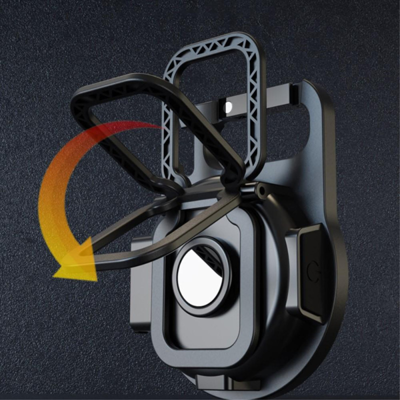 Keychain Flashlight Outdoor Portable Rechargeable Work Light Red+Yellow+White