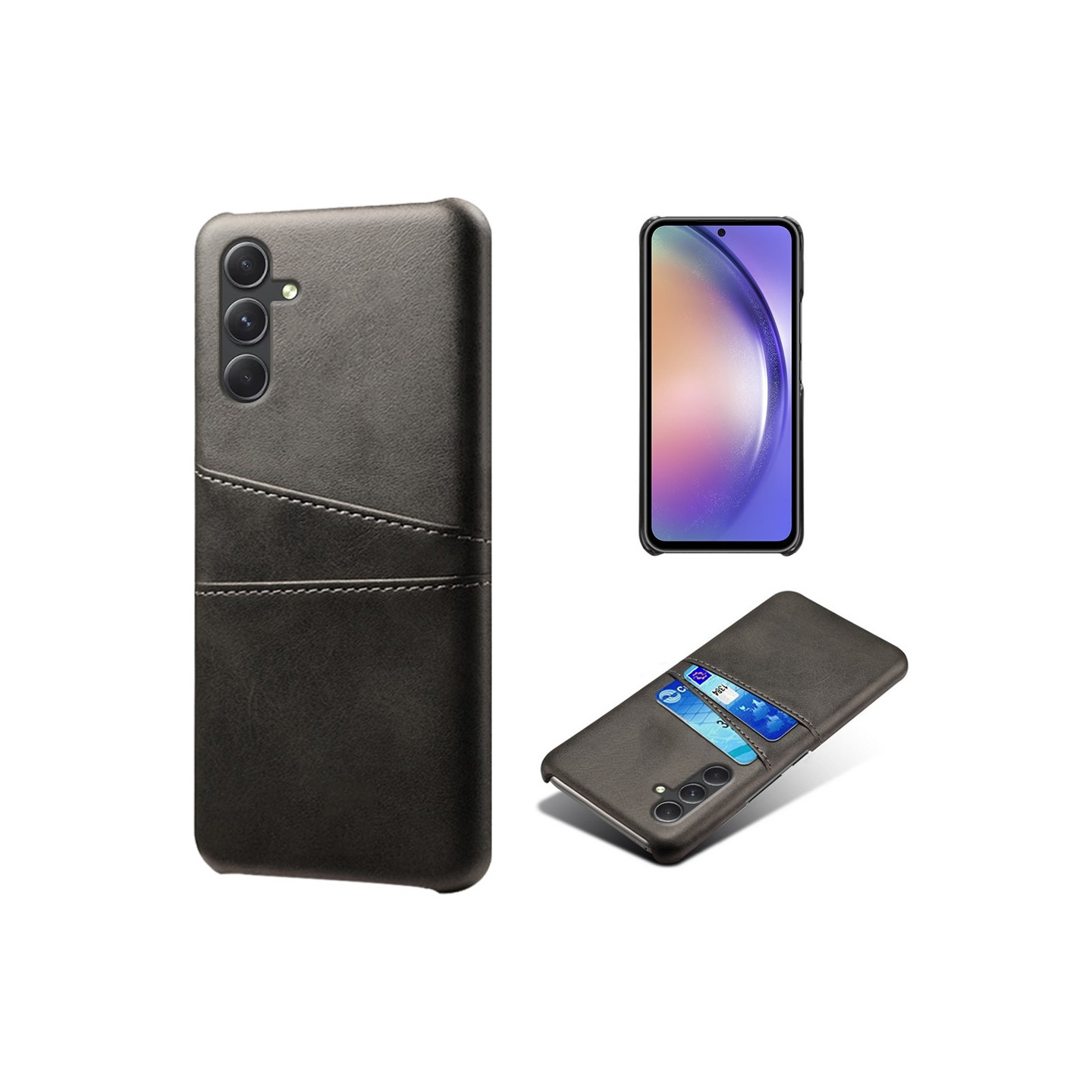 Samsung Galaxy A35 KSQ Pu - Leather Coated Shell Hard Case