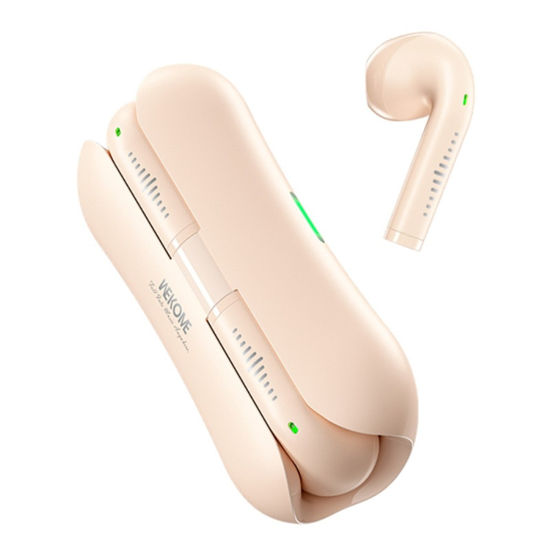 WEKOME Hodetelefoner Ørepropper Bluetooth 5.3 Stereo Hodetelefoner - Beige