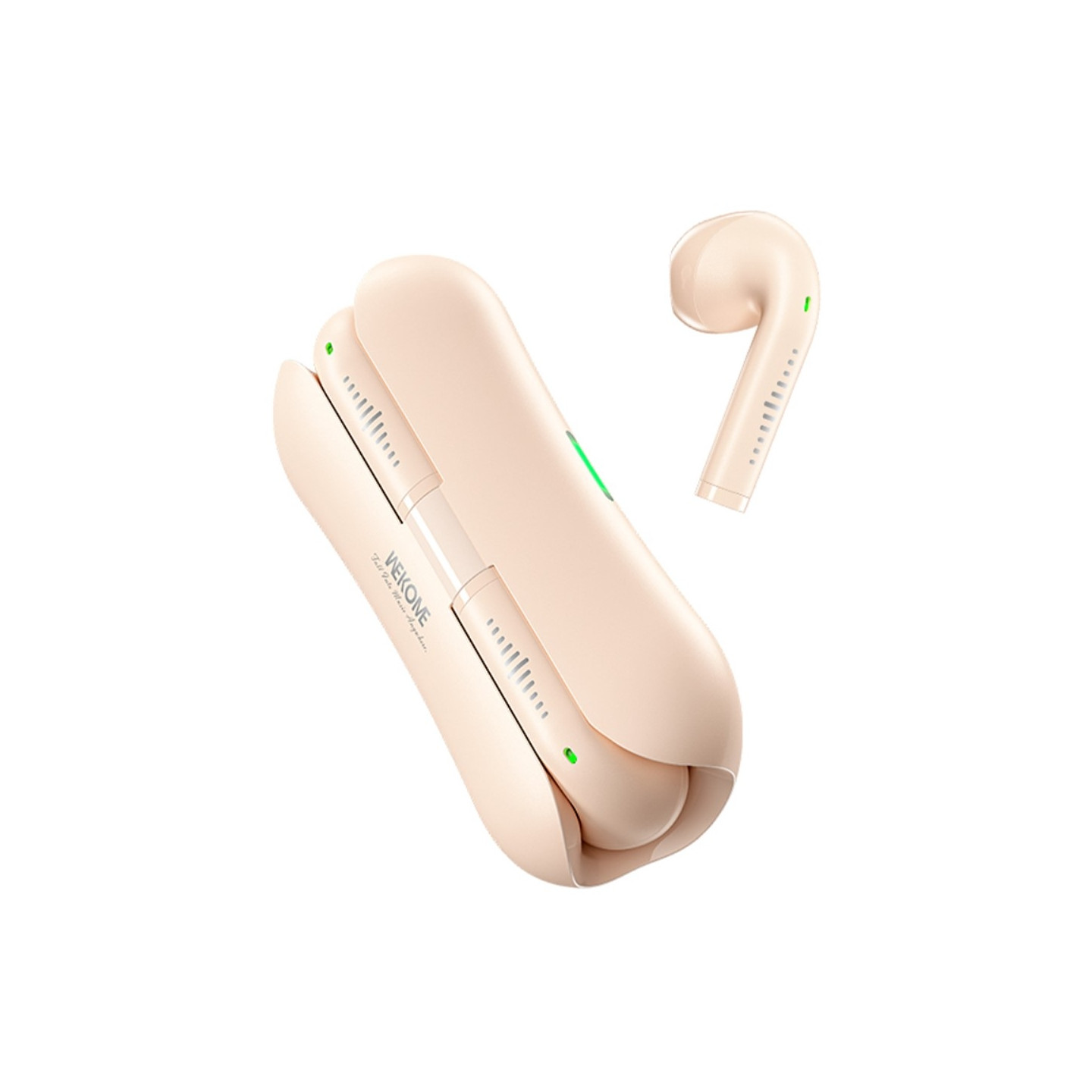 WEKOME Hodetelefoner Ørepropper Bluetooth 5.3 Stereo Hodetelefoner - Beige