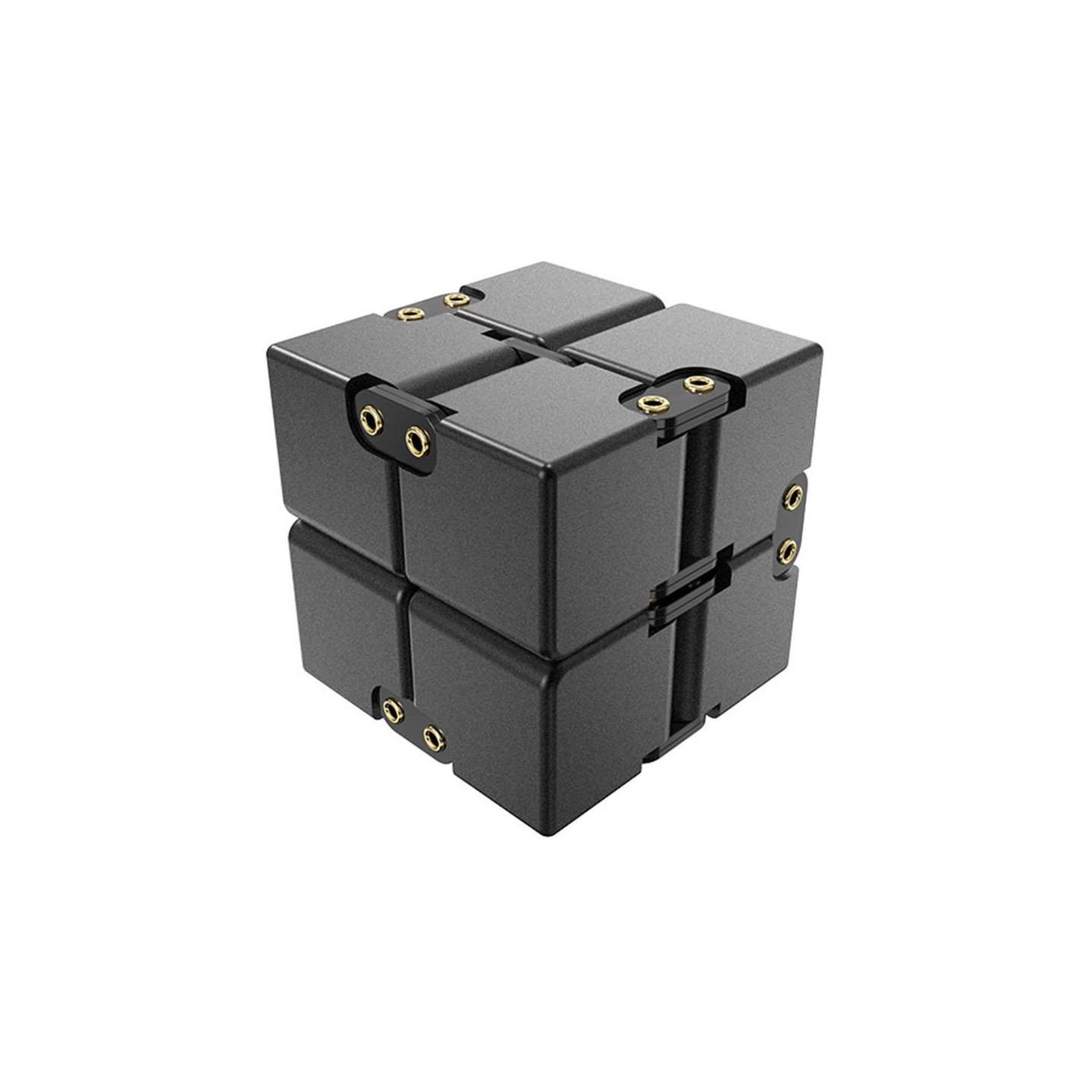 Fidget Toy Infinite Cube Stressaflastende Flip - blok - Sort