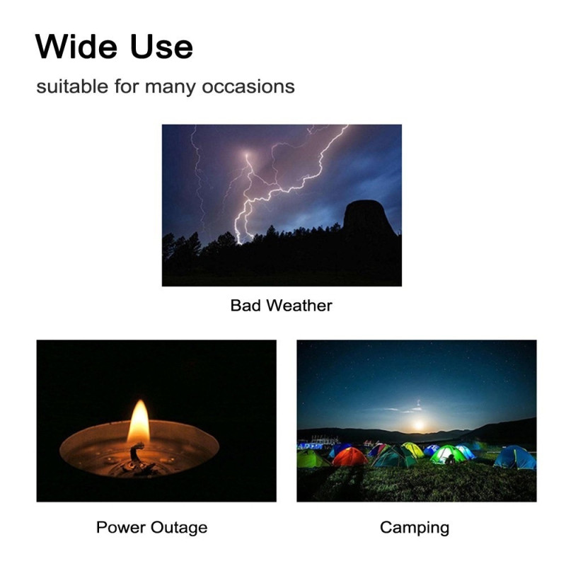 Käsikampi Solar FM / AM Radio taskulamppu NOAA Power Bank