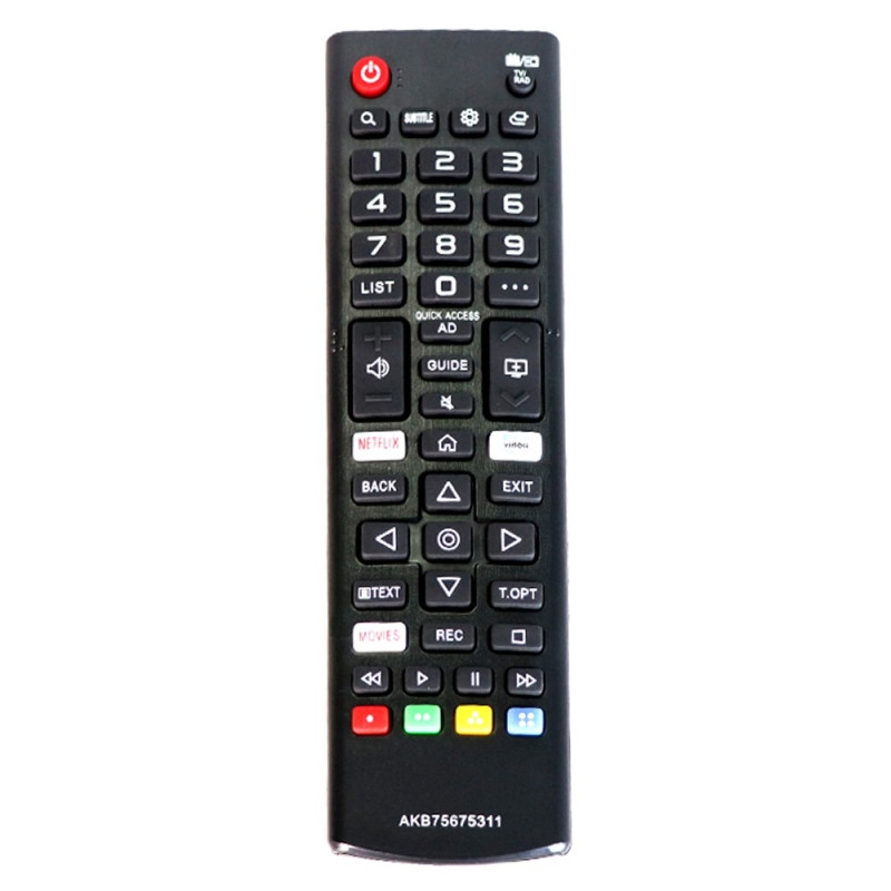 TV remote control Replacement for AKB75675311 LG TV