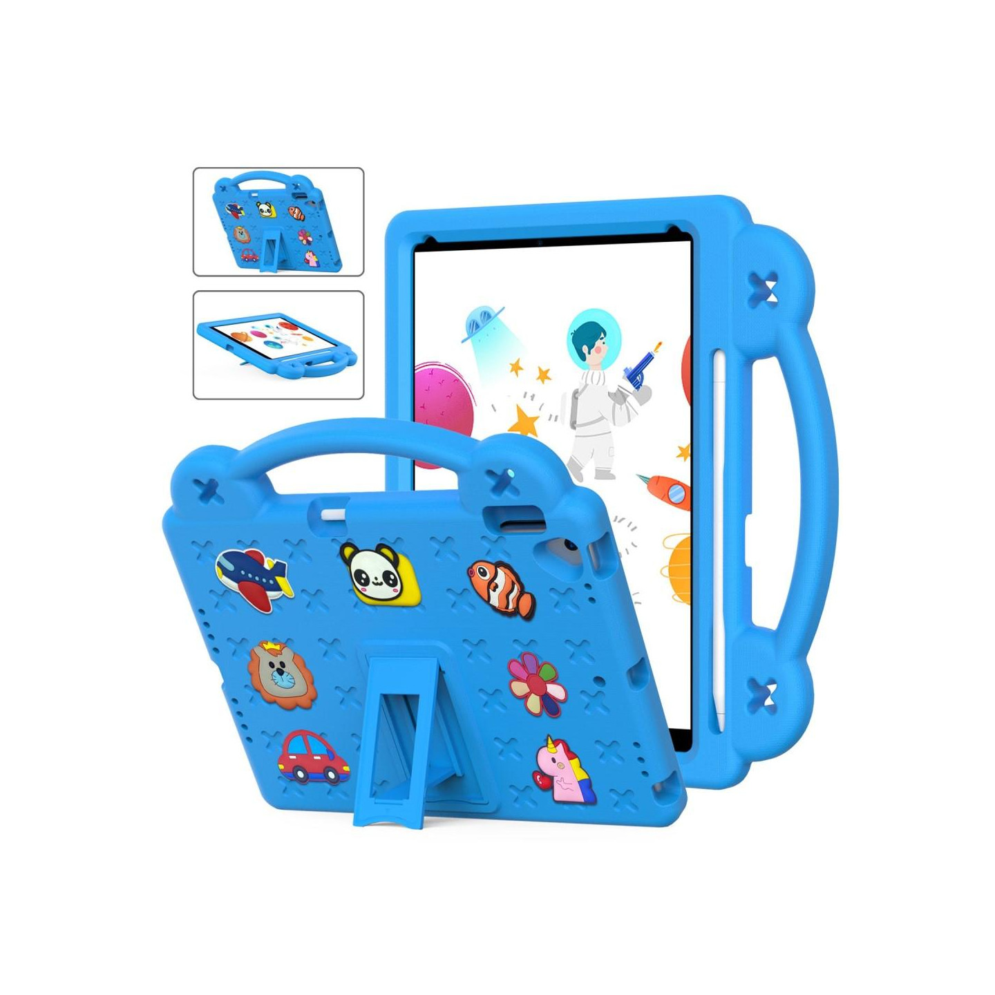 Apple iPad 10.2 2021 2020 2019 EVA Foam Stativdeksel - Lyseblå