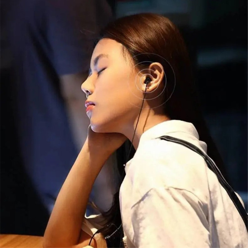 USB - C headset in - ear hovedtelefoner søvn støj isolering - sort