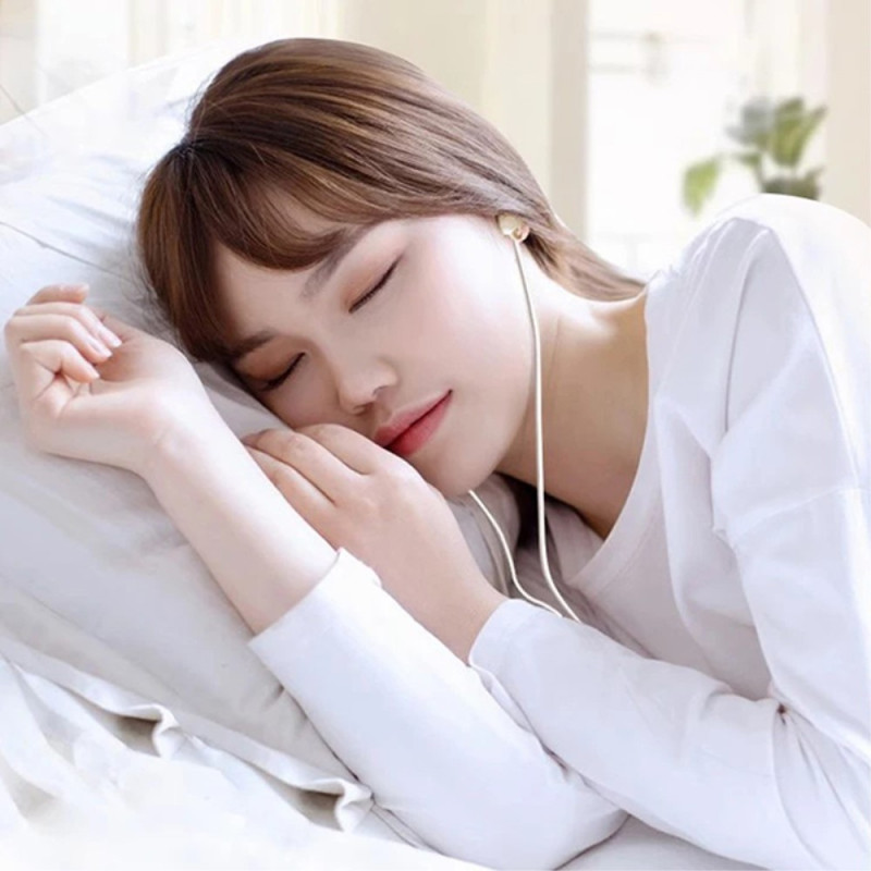 USB - C headset in - ear hovedtelefoner søvn støj isolering - sort