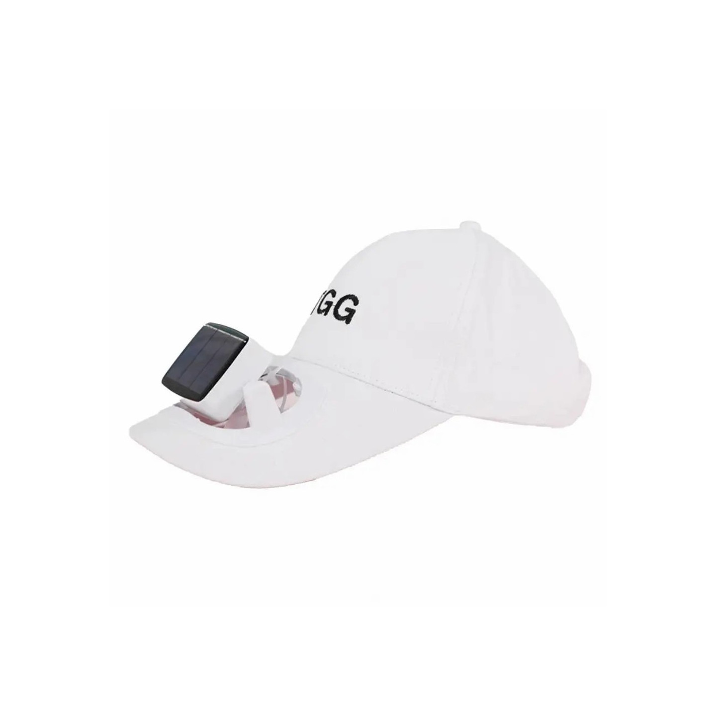 Sommer solbeskyttelseshat Sun Cap Fan baseball cap - Hvid