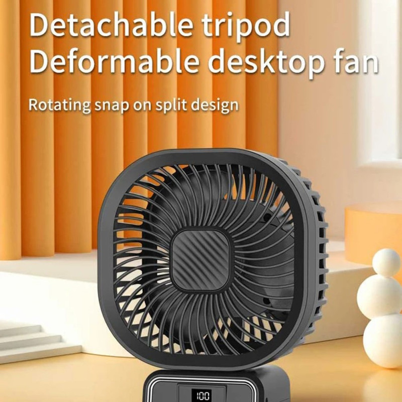 6" multifunctional cooling fan fan + stand for stroller camping