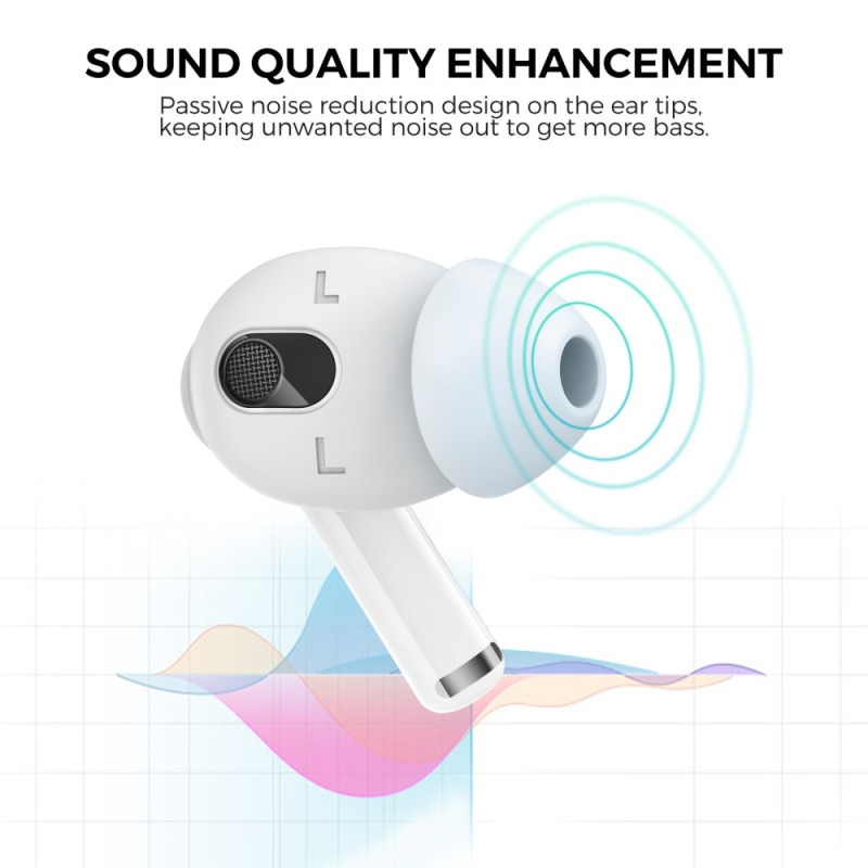 For AirPods 3 Noise Canceling Ear Tips Silicone Cover M