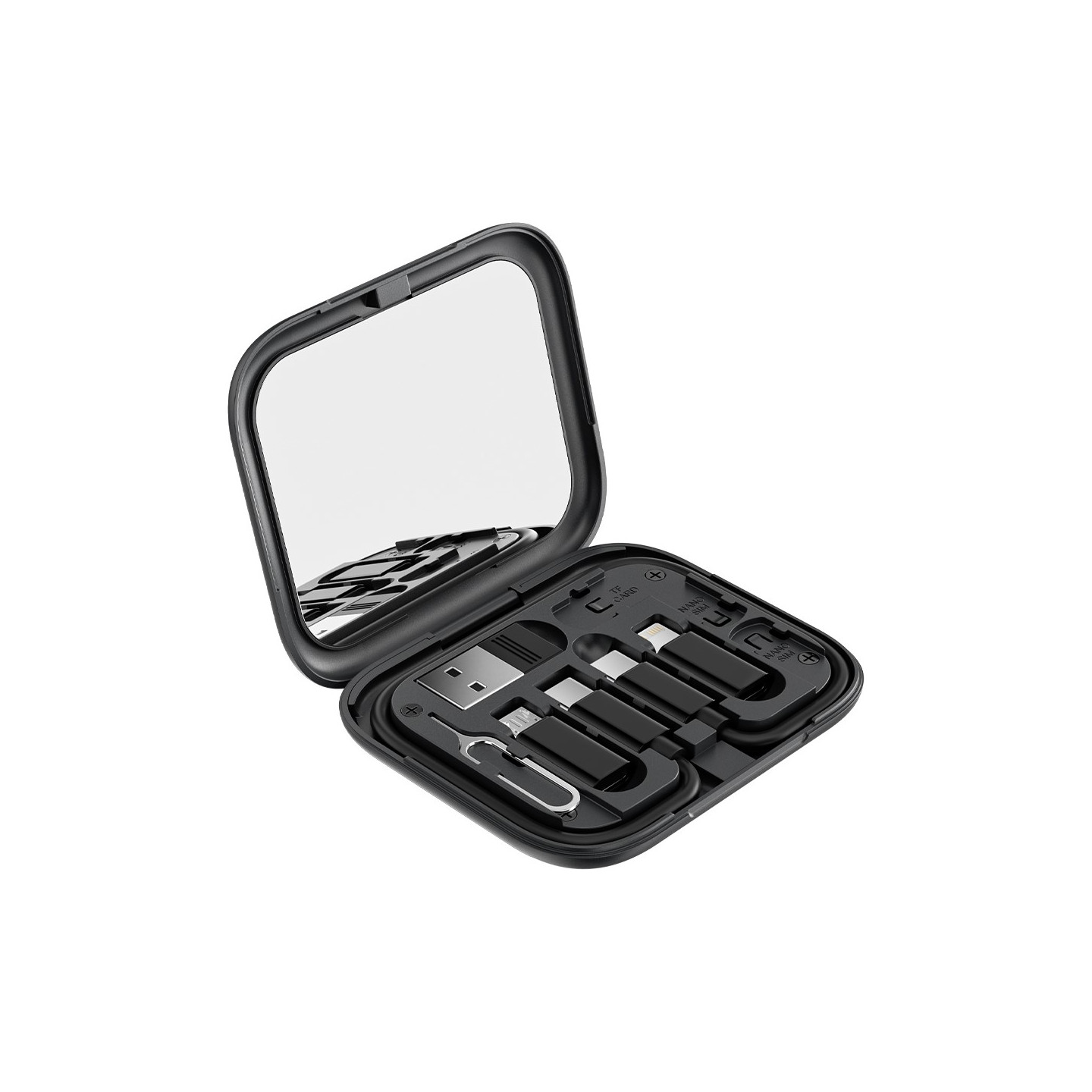 TOOCKI USB - C to USB - C Cable USB+iP+Micro USB Adapters Case