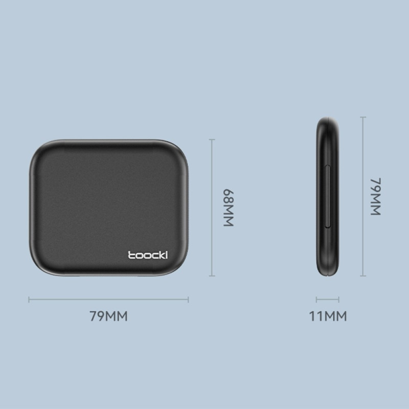 TOOCKI USB - C til USB - C kabel USB+IP+Micro USB - adapterveske