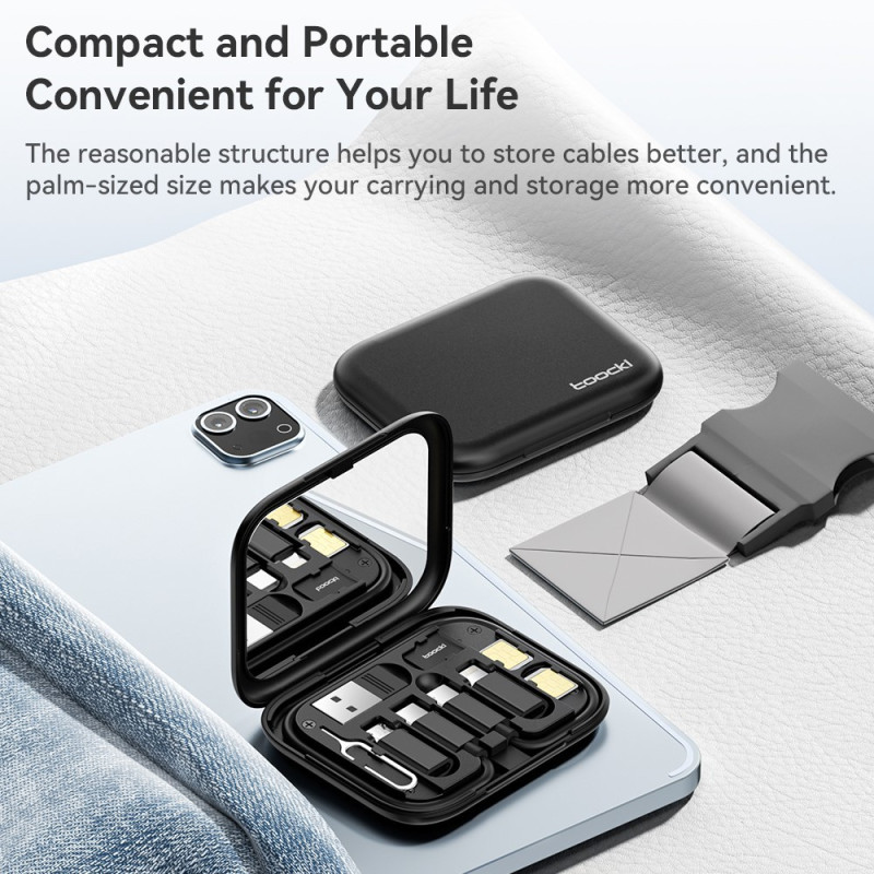 TOOCKI USB - C–USB - C - kaapeli USB+iP+Mikro - USB - sovittimen kotelo