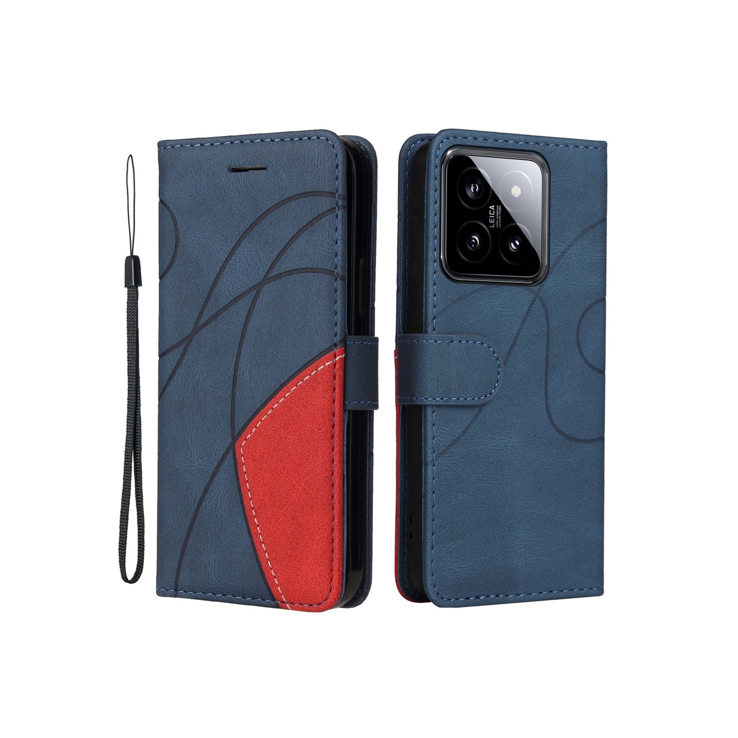 Til Xiaomi 14 KT - serie - 1 dobbeltfarve tegnebog