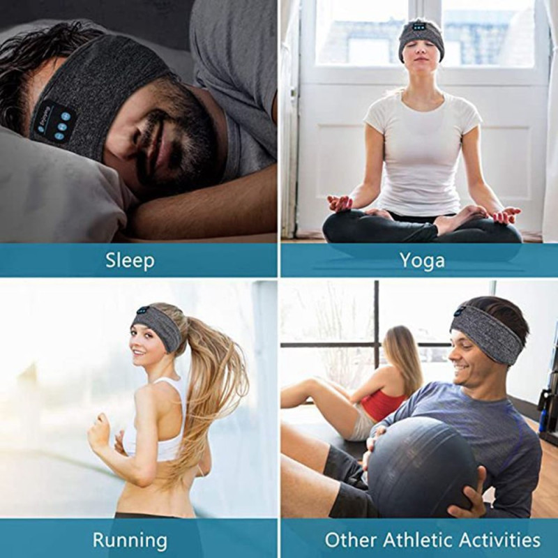 Bluetooth Sports Headband Sleep Headphones Music Eye Mask