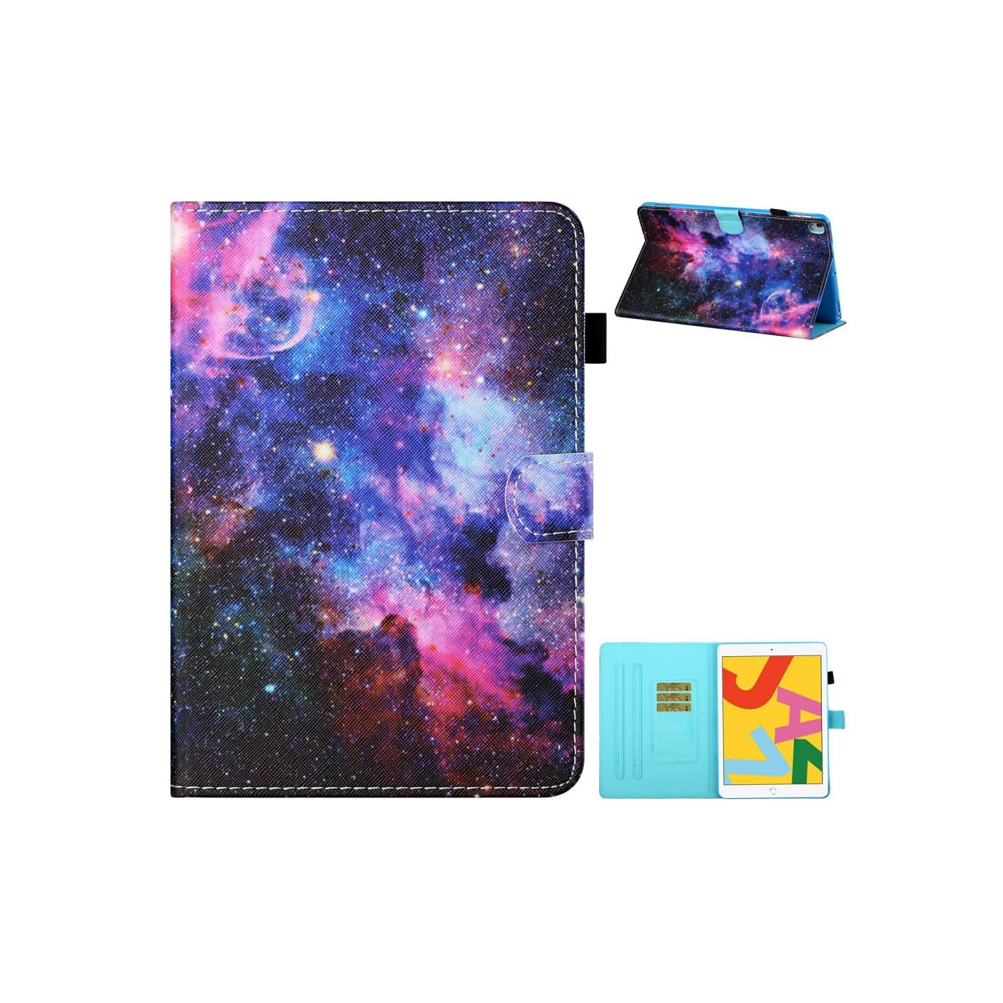 iPadille 10.2 (2021)/(2020)/(2019) Tabletin suojakotelo - Avaruus