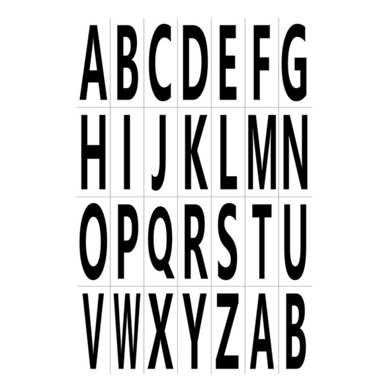 2 ark 7,6* 3 cm numeriske etikettklistremerker Figurer