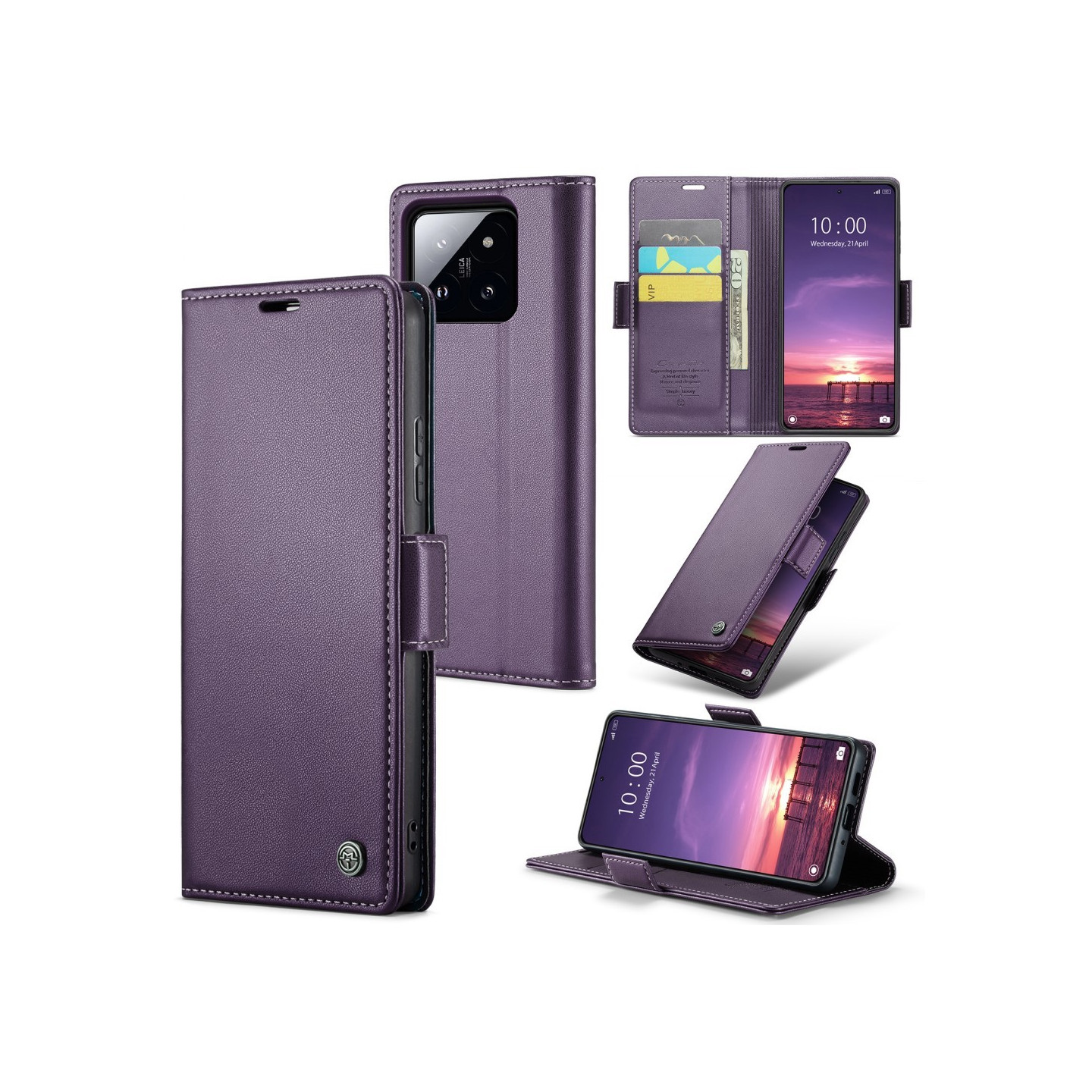 CASEME Retro Wallet Case for Xiaomi 14