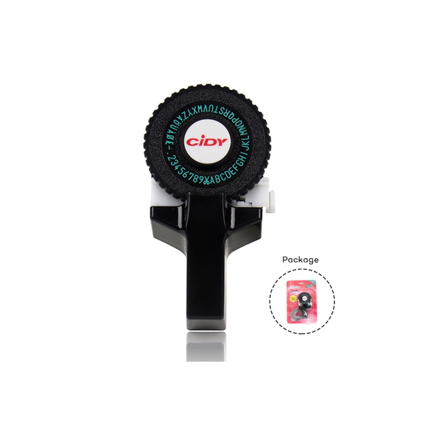 etikettmaskin med 2 stk 9 mm for Motex 3D - skriveretikett