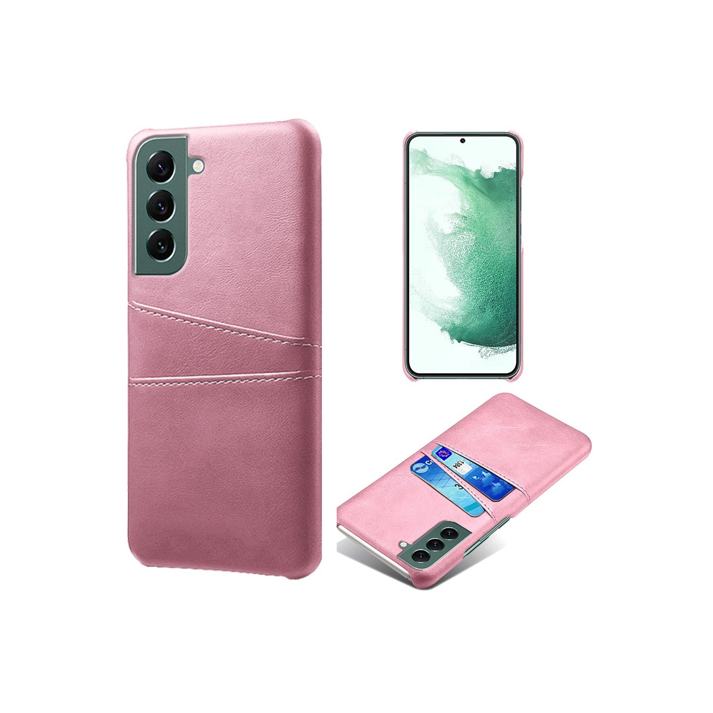 Samsung Galaxy S24 KSQ Pu - Leather Coated Shell Hard Case