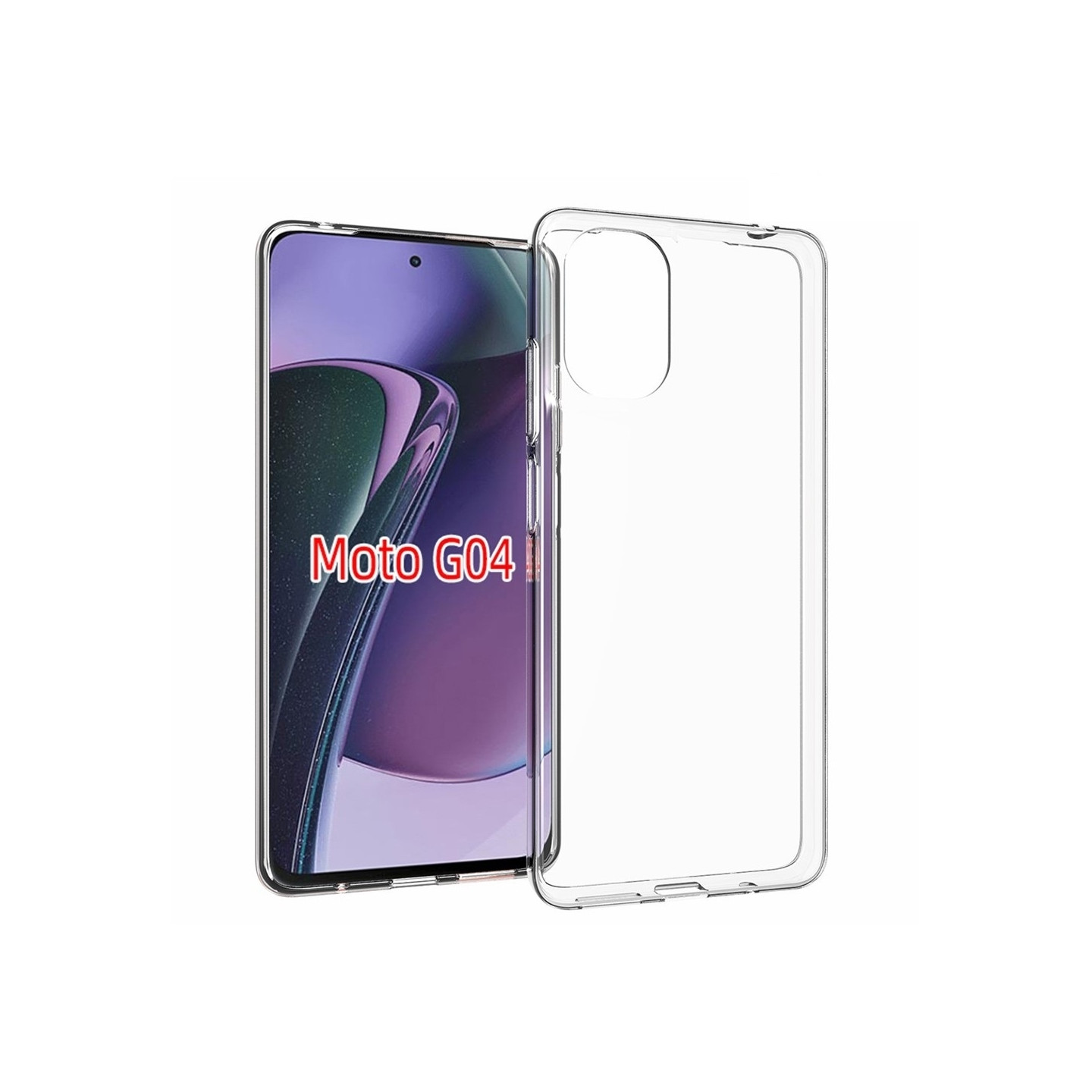 Til Motorola Moto G04 4G / G24 4G Taske TPU Cover Bagside