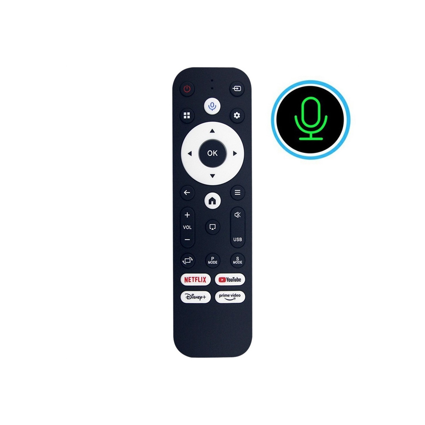 Replacement Remote Control HY320 for Gaimoo Projector with Voice Function