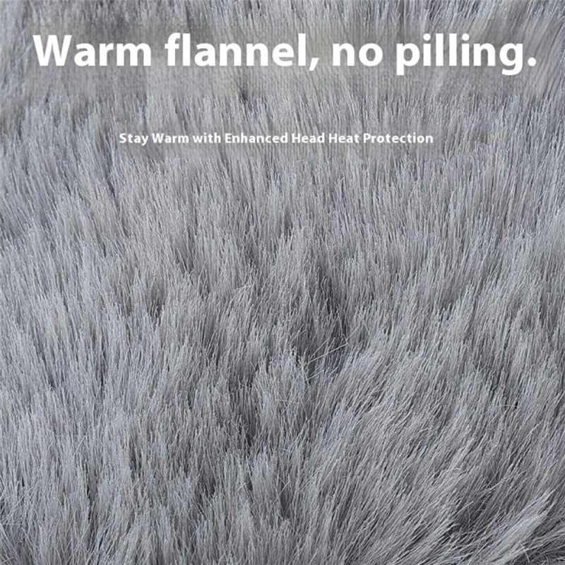 Winter hat with thick fleece-lined earflap and windproof cap