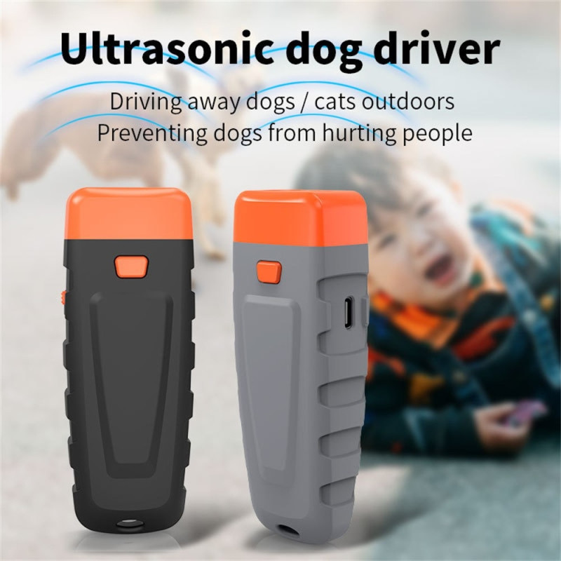 Oppladbar anti-bark ultralyd hundegjeff stopper bjeffing hundetrener
