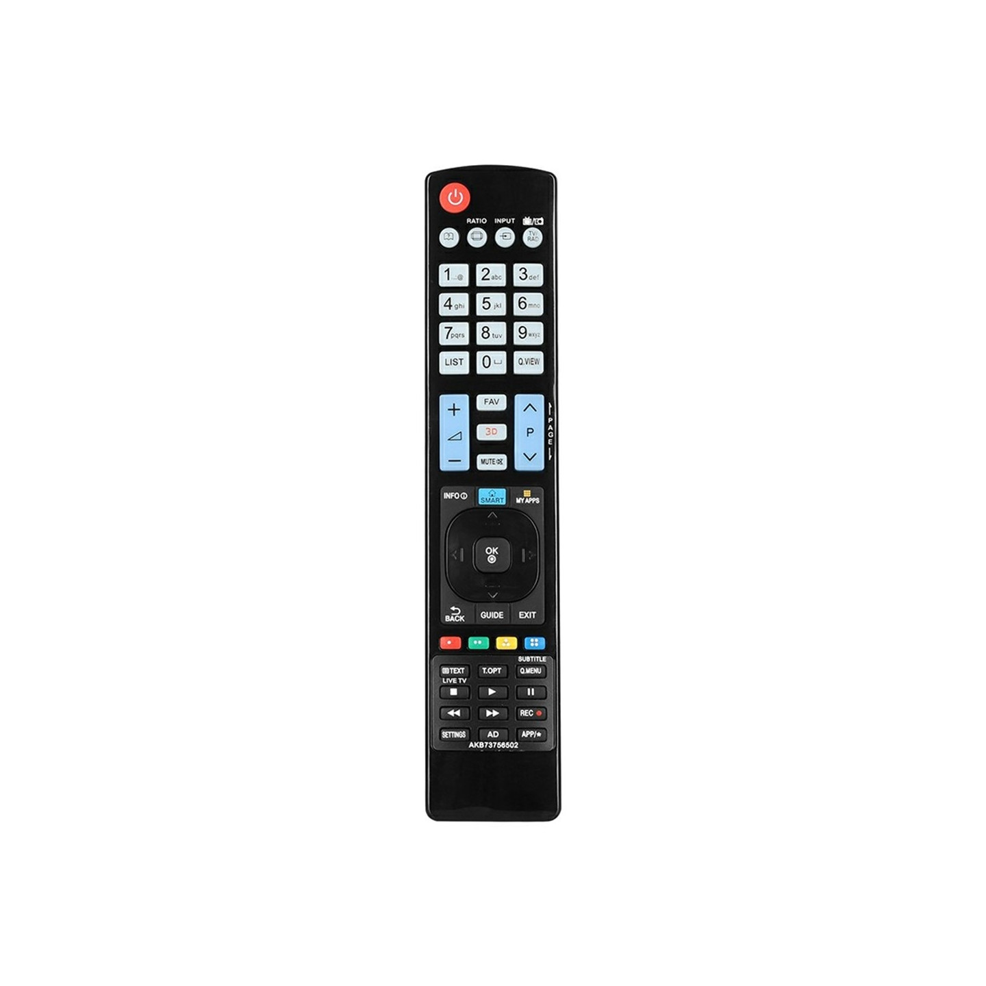 TV remote control Replacement for AKB73756502 For LG TV