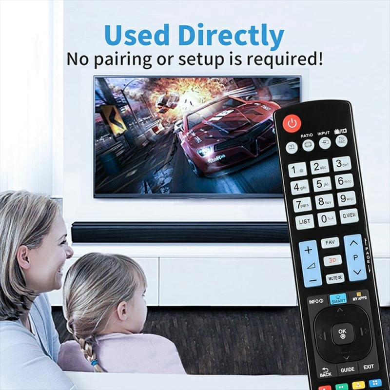 TV fjernbetjening Erstatning for AKB73756502 Til LG TV