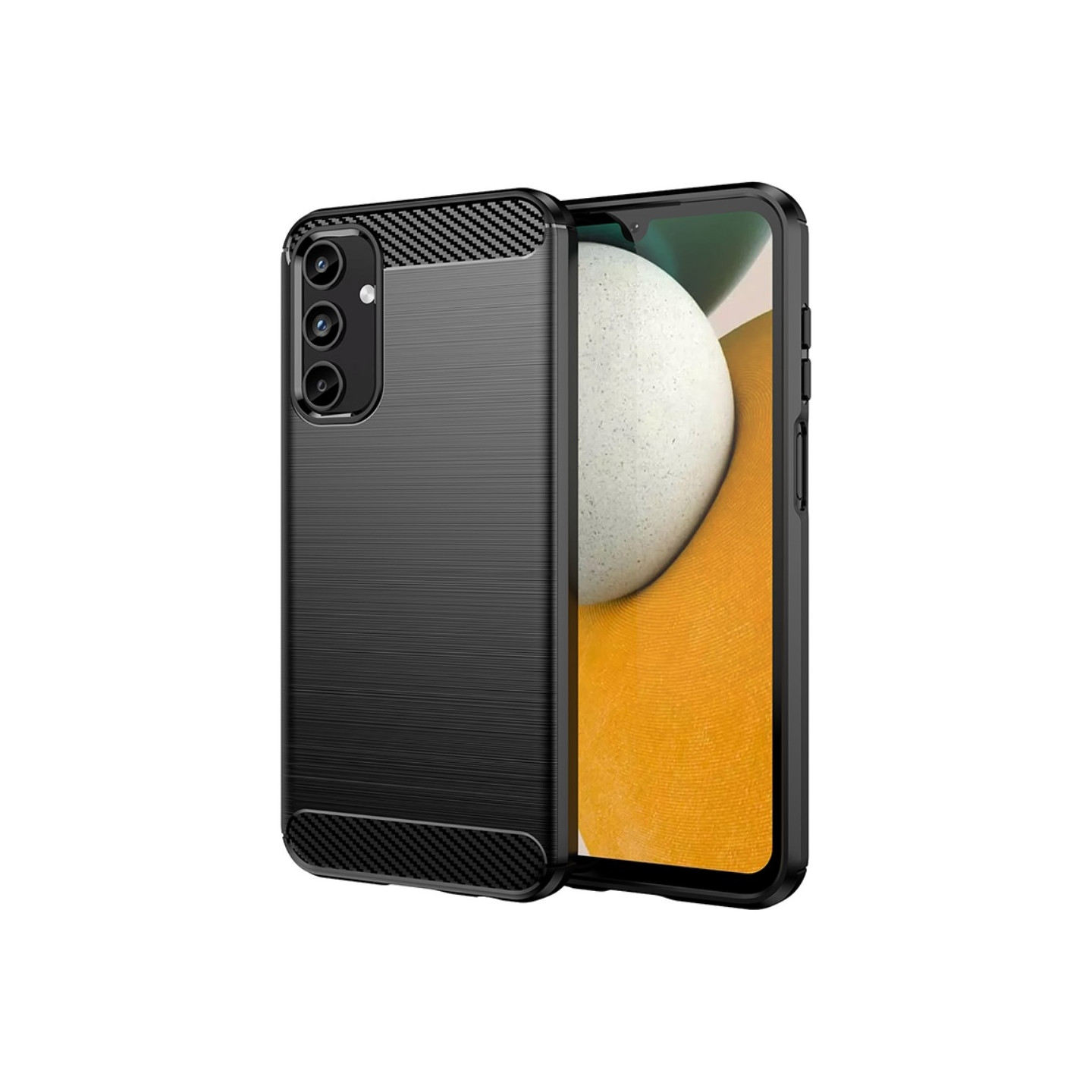 Til Samsung Galaxy A15 Cover Til Telefon TPU Carbon Fiber Texture Slim - Fit