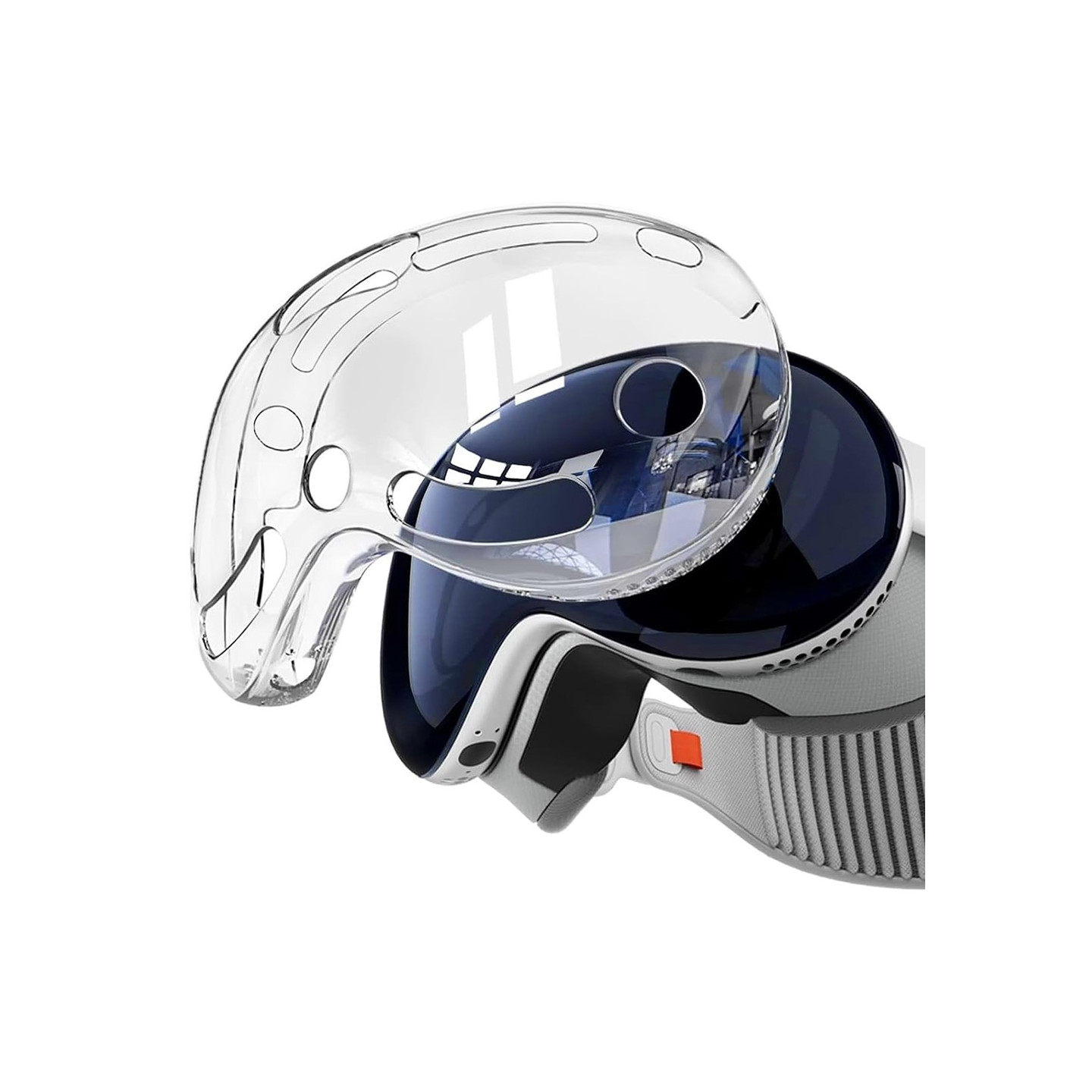 Beskyttelsesveske til Vision Pro MR - hodesett TPU+PC ripebeskyttelse