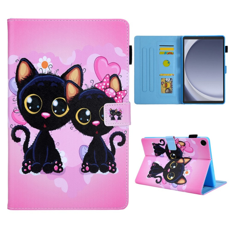 For Samsung Galaxy Tab A9 Flip Stand Case PU Leather Pattern Tablet Cover