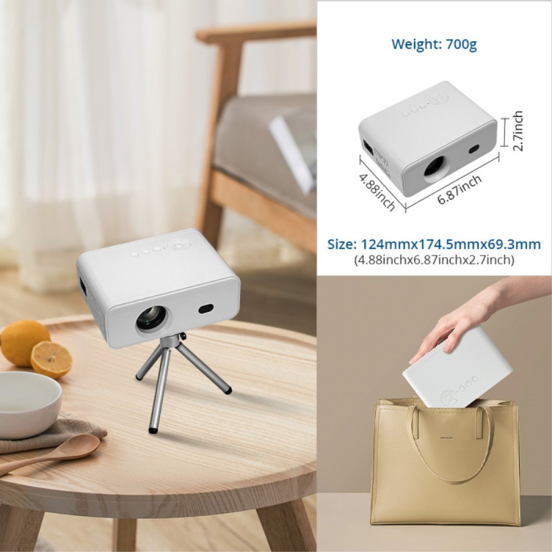 4K Projector WiFi 6 Bluetooth 5.2 Android 11 1+8G Home Projector