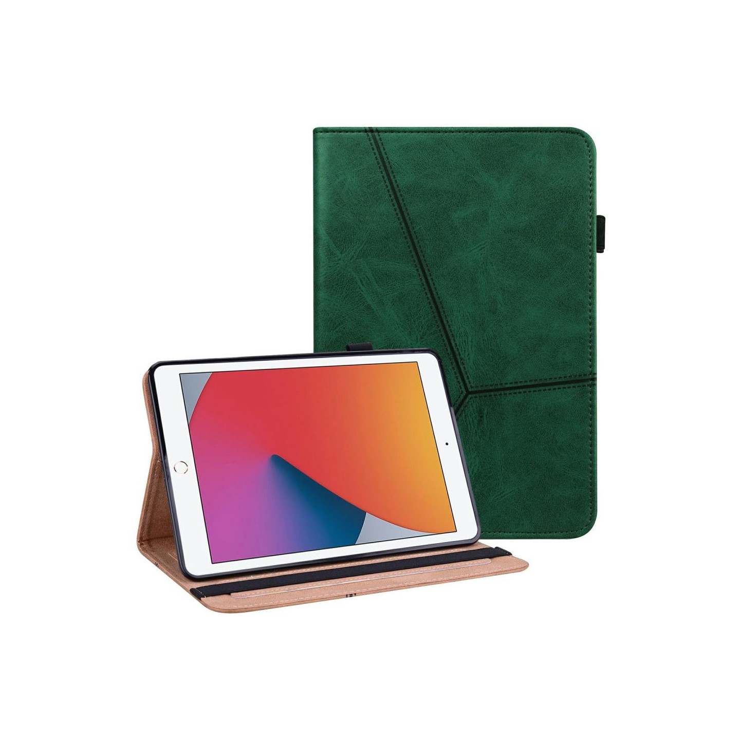 Til iPad 10.2 (2021)/(2020)/(2019) Almindeligt PU - læder tabletcover