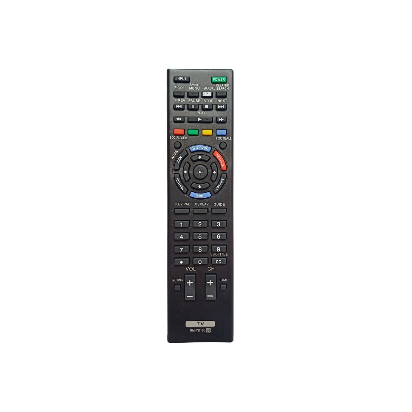 TV remote control Replacement for RM - YD103 Sony TV