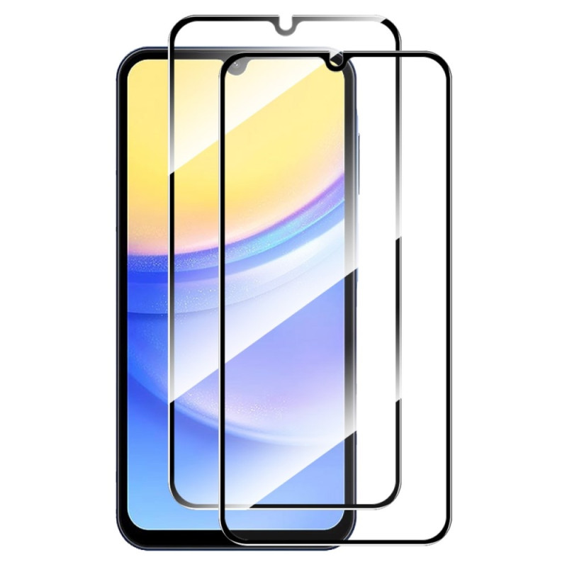 ENKAY 2stk herdet glass skjermbeskyttere til Samsung Galaxy A15