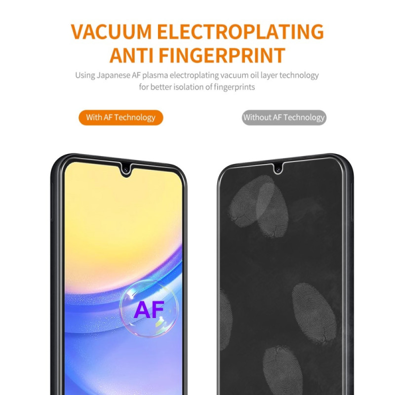 ENKAY 2stk herdet glass skjermbeskyttere til Samsung Galaxy A15