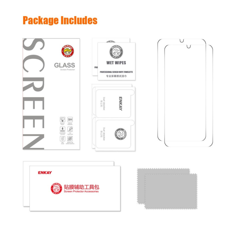 ENKAY Karkaistu lasi Samsung Galaxy A15 2kpl